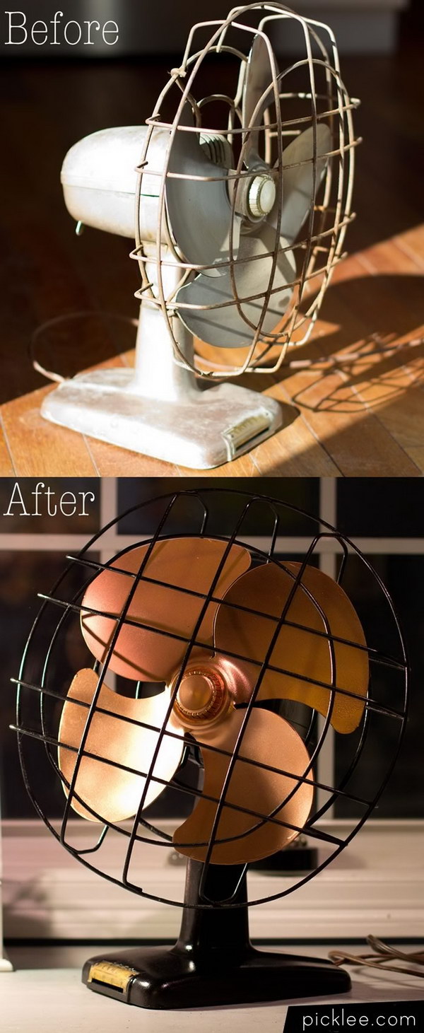 The Vintage Fan Restoration with Spray Paint. 
