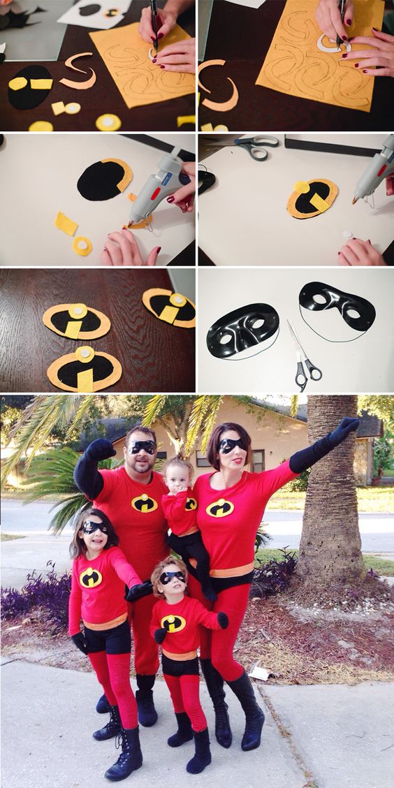 The Incredibles Family Costume. 