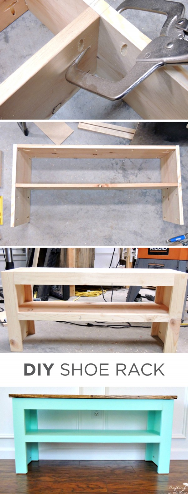 Shoe Storage Bench. 