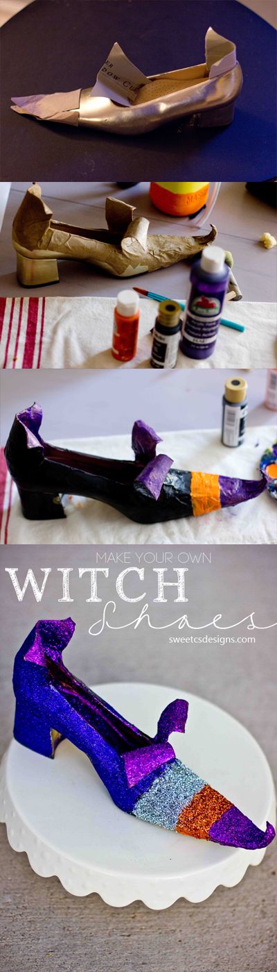 DIY Witch Shoes. 