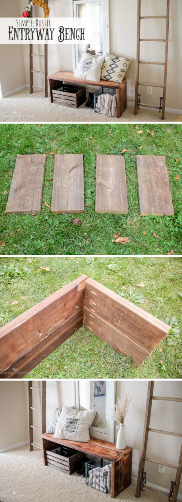 Amazingly Simple DIY Bench. 
