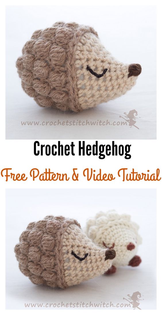 Crochet Hedgehog Amigurumi Free Patterns. 