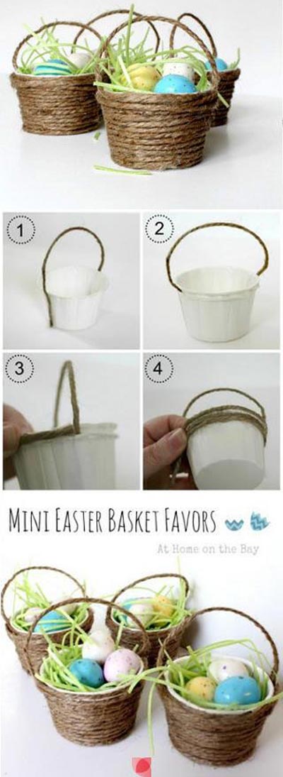 Mini Easter Basket Crafts. 
