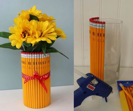 Teacher Appreciation Gift Pencil Vase. 